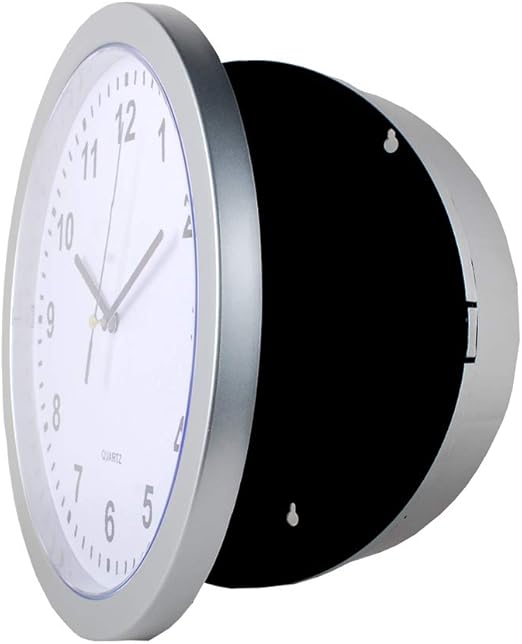 Amazon.com: NW Simple and Generous Design Wall clock Safe Hidden Clock ...