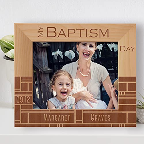 Center Gifts My Baptism Day Personalized Wooden Frame-10