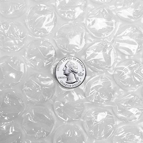 Amazon Basics Perforated Bubble Cushioning Wrap, Large, Clear, 5/16", 12-Inch X 100-Foot Long Roll #TOP4