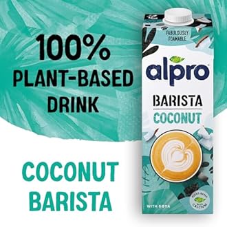 Alpro Barista Coconut Drink, 100% Plant-Based, Lactose & Dairy Free - 1L (6x1L)