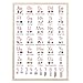 MeinBaby123® XL ABC Grundschrift Poster für Kinder (GS) | DIN A2 Grundschule Lernposter inkl. Übungsblatt | geeignet für Kindergarten, Vorschule, Grundschule | Schreiben lernen (rosa/weiß)