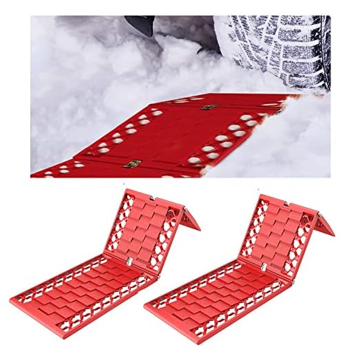 Auto Traction Boards, Foldable Emergency Traction Tool Tire Traction Pad All-weather Car Escape Traction Pad,Anti-skid Pad Snow Traction Mat Vehicle Roadside Assistance for Snow, Ice, Mud, and Sand