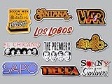 Oldies Sticker Pack (10 Stickers) Set 2 Latin Rock Chicano Soul Funk Garage Psychedelic r&b Vintage Retro...