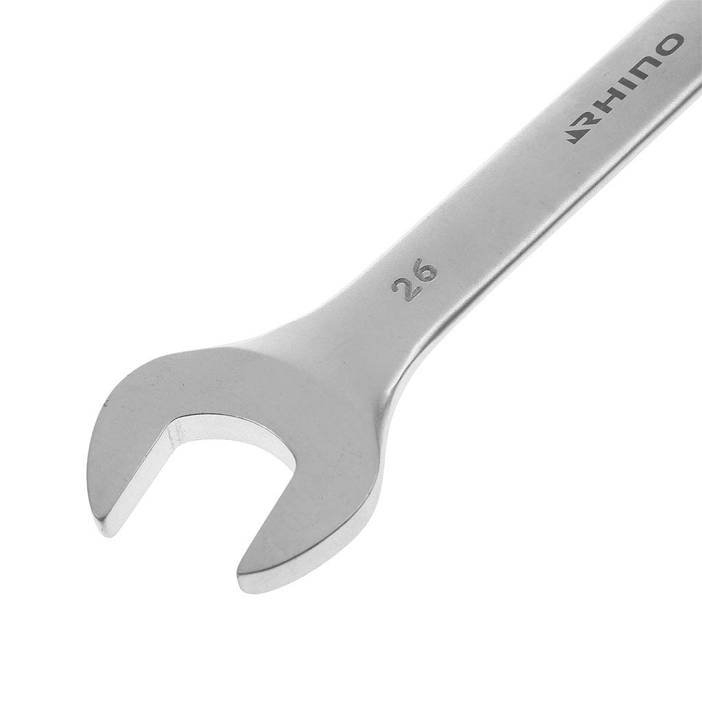 Rhino 24x26mm Diameter Spanner Spanner Flat Wrench Fork Clamping Wrench Made of Steel (Chrome Vanadium), 24 x 26 mm - Image 2