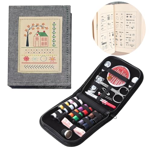 Image of Embroidery Book,Embroidery Stitch Book,Sewing Books for Beginners Adult，Plus a Set of Sewing Tools
