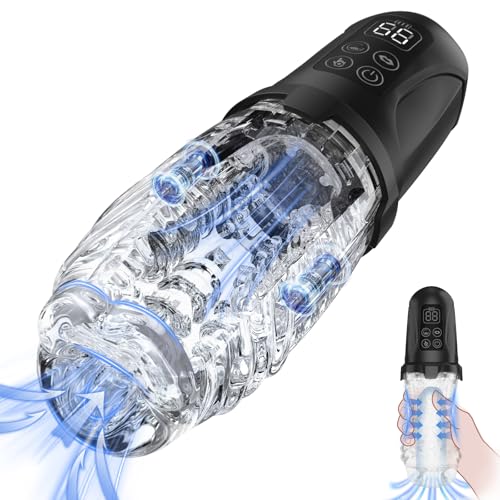 #VerdientProvisionen<br>Elektrischer Masturbator Masturbieren für Männer 7 Vibration 7 Saugmodi Sex Spielzeug für die Männer Realistische Taschenmuschi Sexspielzeug mit Doppel Starkmotor Penispumpe Masturbatoren Sex Toys