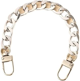 Cadenas Para Bolsos Cadenas for bolso, accesorios de correa, cadena de extensión de 20cm, cadena de Metal, Color sólido, cadena artesanal, cinturones negros, dorados y plateados fuertes Cadena Para Bo