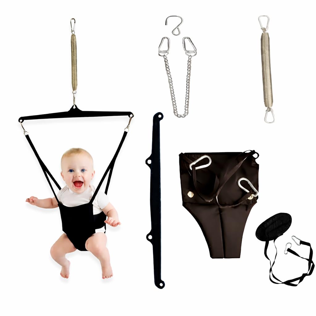 Braintastic 2 in 1 Baby Jumper and Walking Harness with Door Clamp Walk Trainer Infant Activity Bouncer for Coordination and Active Play 6 to 12 Months