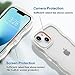 Anuck for iPhone 13 Case Wavy Edge Clear Back Design, Anti-Slip Grip Cute Wave Curly Frame Shape Shockproof Soft TPU & Hard Bumper Protective Phone Case Cover for Women Girls, White