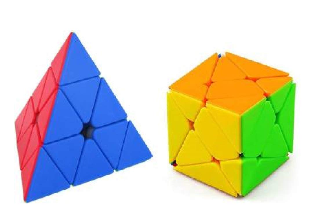 Toy Arena High Speed Stickerless Cube Combo of Qiyi Axis and Pyraminx Triangle Shaped Magic Cube Combo Puzzle Toy (B086527CWV) Amazon Price History, Amazon Price Tracker