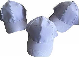 كاب قبعة الببيسبول للجنسين 3 قطع استريتش لون أبيض