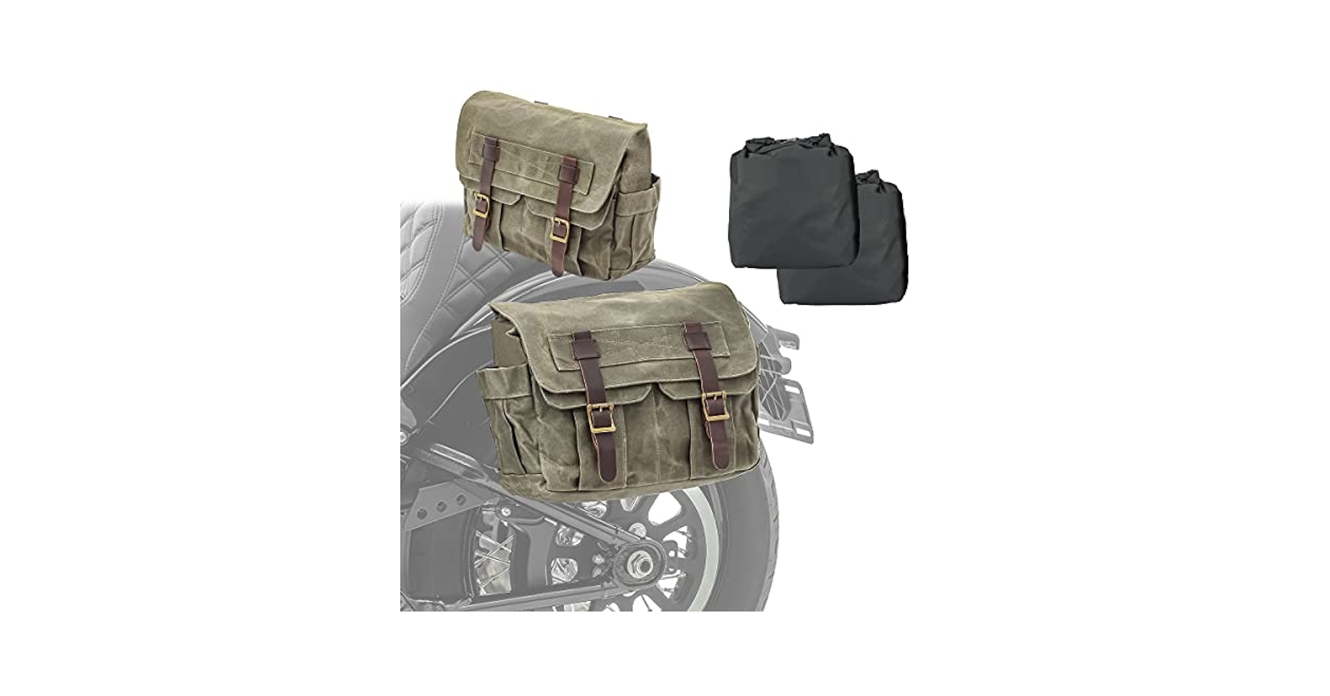 Amazon.com: 2x Saddle bag compatible with Cruiser CV1 army