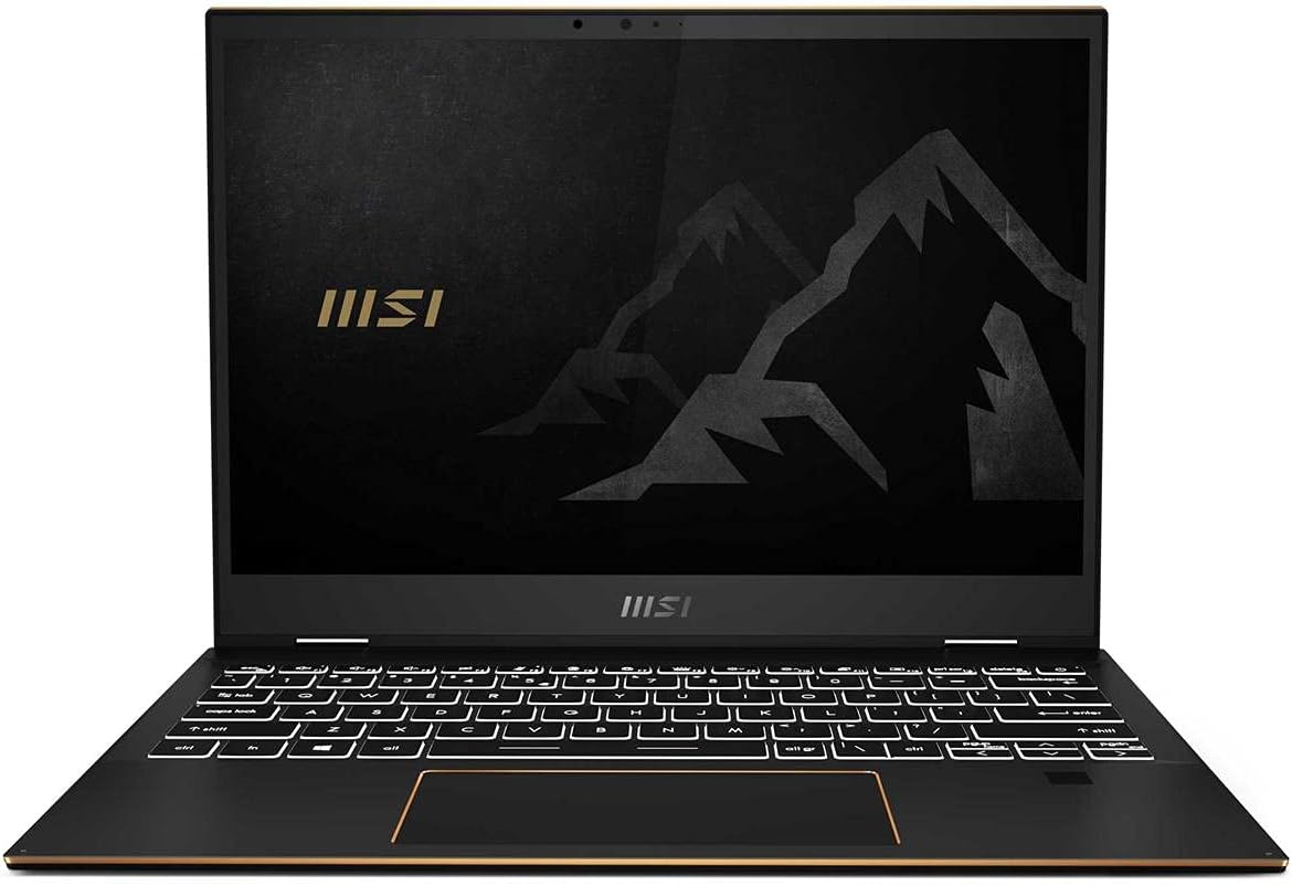 MSI Summit E13 Flip Evo Professional Laptop: 13" IPS-Level Touch Screen, Intel core i7-1185G7, Iris Xe, 16GB RAM, 512GB NVMe SSD, Win10 Home, Ink Black (A11MT-023)