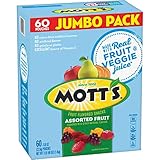 Mott's Mott's Fruit Flavored Snacks Assorted Fruit, 0.8 oz, 60 ct