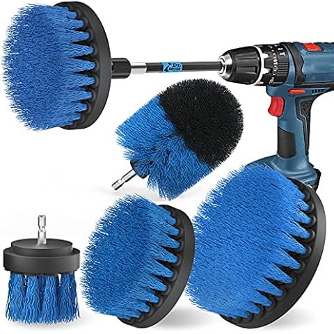 Holikme 5Pack Drill Brush, Power Scrubber Cleaning Brush Extended Long Attachment Set Cover