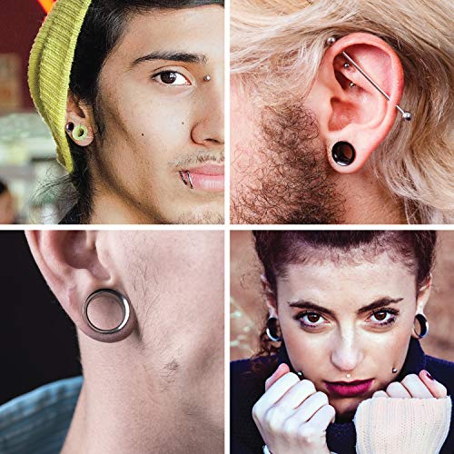 BodyJ4You 28PC Ear Stretching Kit - Beginner Gauges 12G-0G Starter Set - Surgical Steel Tapers Single Flare Plugs Tunnels - Women Eyelet Mens Earrings Expander Piercing Jewelry4