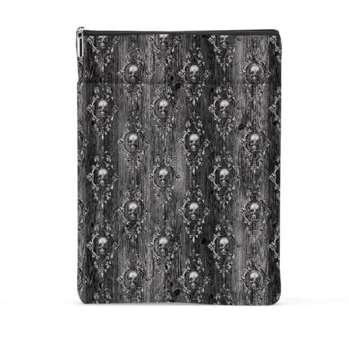 Custodia per libri di Halloween forniture di stregoneria copertine per in brossura regali di strega gotico teschio custodia per regalo per amanti dei per donne sorelle accessori