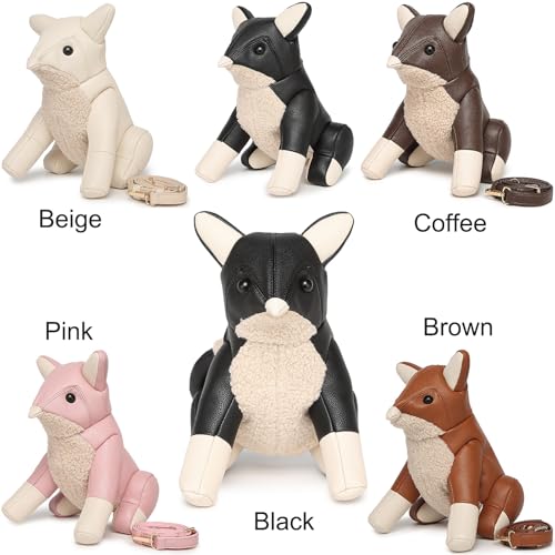 Image of Women PU Leather Unique Novelty Animal Shape Detachable Strap Crossbody Shoulder Bag Handbag Purse for Girls