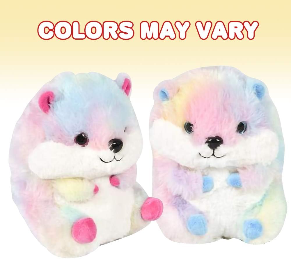 ArtCreativity Belly Buddy Hamster, 7 Inch Plush Stuffed Hamster, Super Soft and Cuddly Toy, Cute Nursery Décor, Best Gift for Baby Shower, Boys and Girls - Colors May Vary