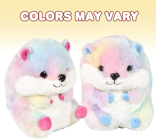 Miniatura 3 de ArtCreativity Hámster Belly Buddy, hámster de peluche de 7 pulgadas, juguete súper suave y tierno, bonita decoración de guardería, el mejor regalo