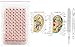 Uloveido Ear Seeds Auricular Sticker Kit, Acupuncture Kit Acupressure with Ears Seed, Ear Chart, Tweezer, Auricular Probing Pen (600 Pairs Seeds)