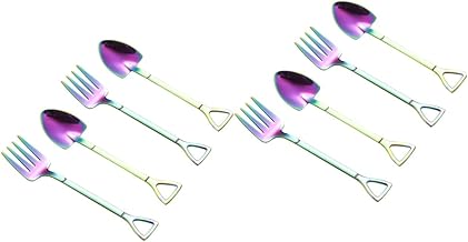 Housoutil 8 Pçs Talheres Colher De Mistura Conjunto De Café Expresso Colher De Metal Colher De Chá De Aço Inoxidável Mini Colheres De Café Colher De Melão Colher De Escavação Colher De