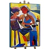 Chaque peinture acrylique sur toile de notre série YS-Art Delux est signée par l'artiste et accompagnée d'un certificat d'authenticité. Chez nous, tout est encore fait à la main. De la fabrication d'un châssis, en passant par le serrage de la toile de haute qualité, en passant par la peinture du tableau et bien sûr l'emballage sûr. Artiste: Sandra Huber