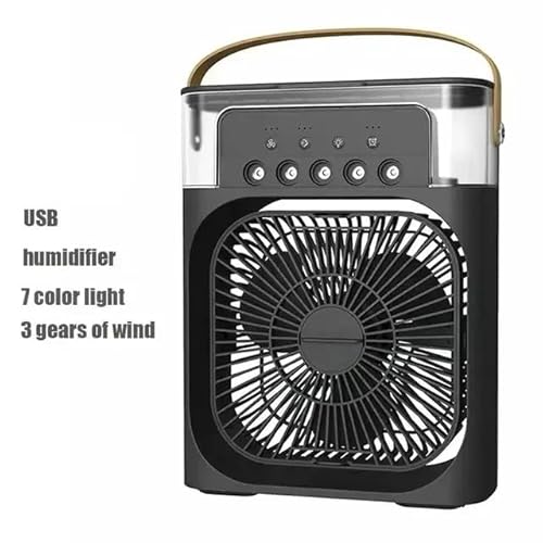 Ventilador de Ar Condicionado Portátil, Mini Ar Condicionado com Umidificador, Tanque de Água de 600