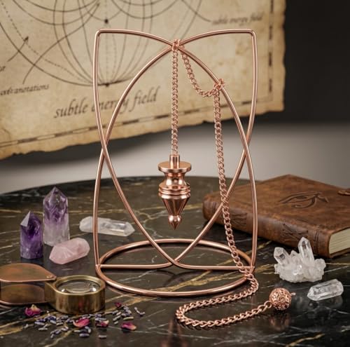 Image of Nozzle Design Copper Pendulum for Reiki Healing, Dowsing & Chakra Balancing - Balanced Meditation Tool for Divination & Energy Cleansing