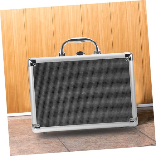 Mallette à outils en alliage d'aluminium argentée verrouillable - 6