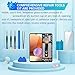 BESJMYT for Samsung Galaxy A32 5G Screen Replacement LCD Display Touch Digitizer Full Assembly with Frame Side Button Ear Speaker Vibration Motor Glass Repair Tools Kit SM-A326U SM-A326U1