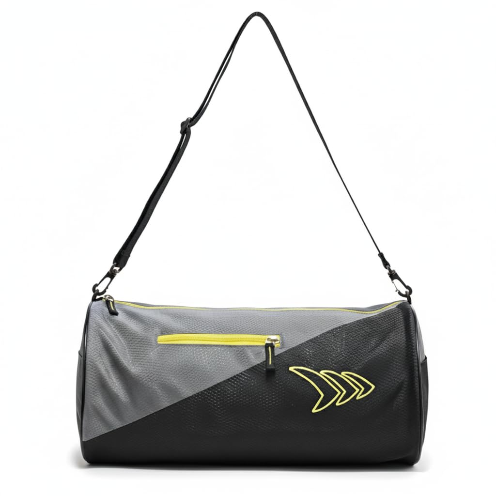 mayor Duffle Gym Bag with Side Pocket Sports Bag Travel Bag for Men and Women (Yellow)-picture-14