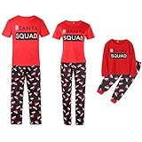 Christmas Family Matching Pajamas Set Cute Santa Print Tops and Pants Pajama PJS Sets Sleepwear for...
