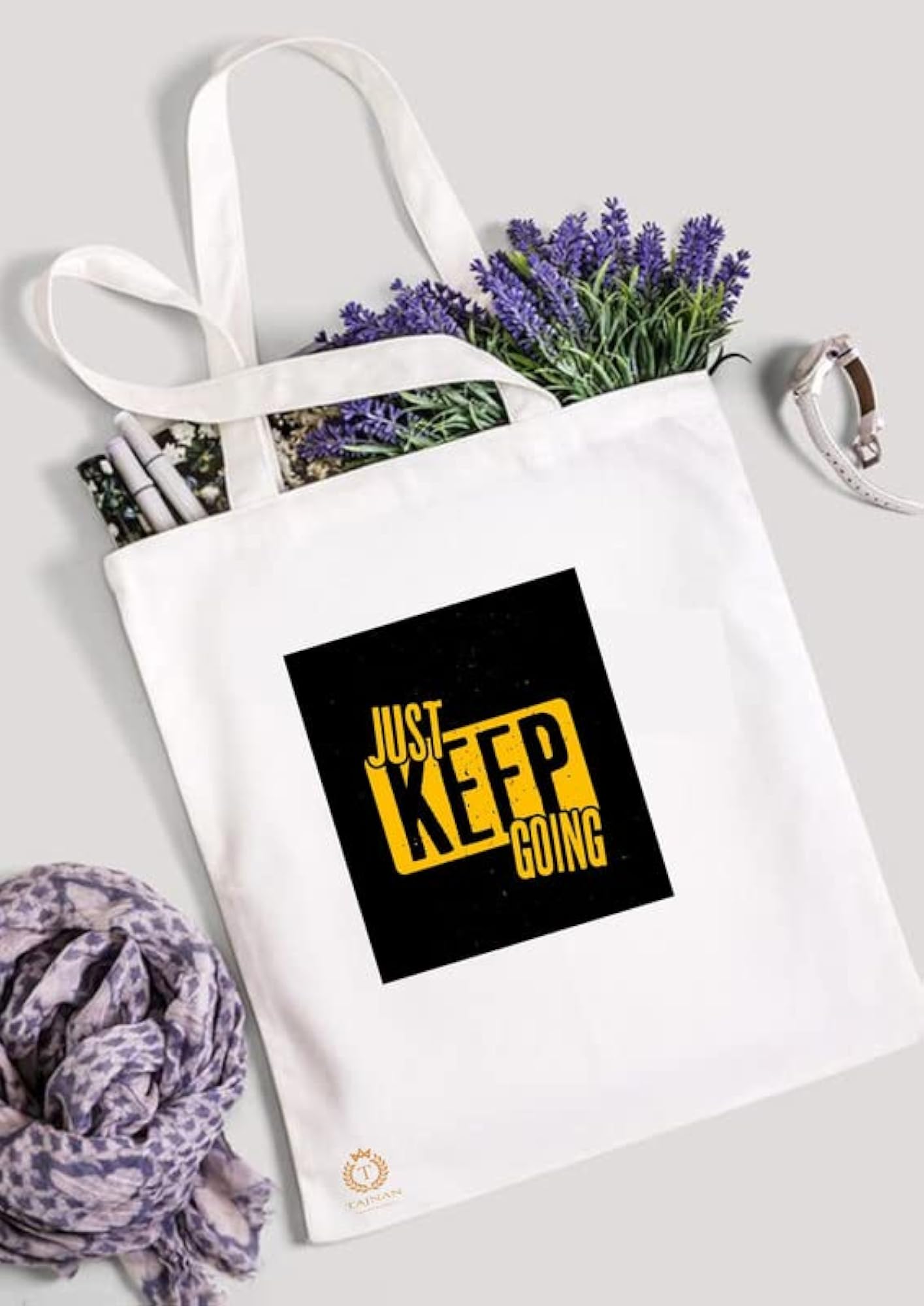 Organic Cotton Grocery Tote Bag, Eco-Friendly Multi-Purpose