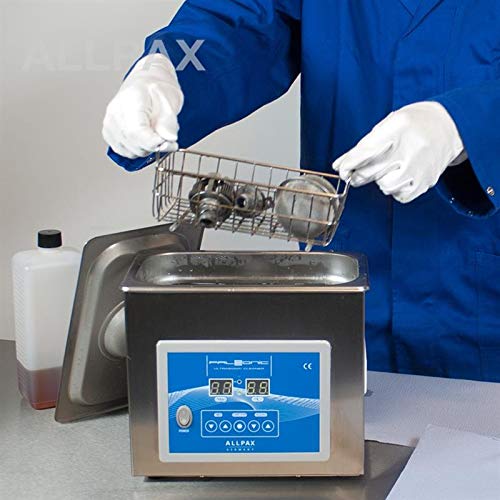 Allpax PALSSONIC Ultraschallreiniger 3 Liter - schallgedämmter Hochleistungsreiniger mit integrierter Heizung - Edelstahl-Gehäuse