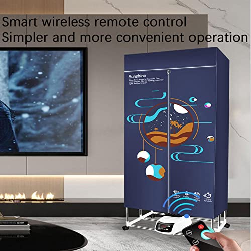 MWCBD Elektrische wasdroger, Draagbare Wasdroger Verwarming, Geluidsarme droger, 3 Tarief temperatuurregeling kleding voor Appartementen, VR, Wasserij - Image 6