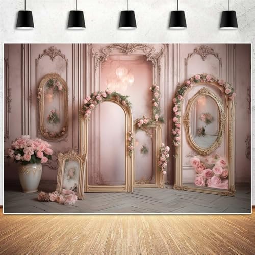 Fondo fotográfico Vintage 10x7ft rosa para bodas miniatura 7