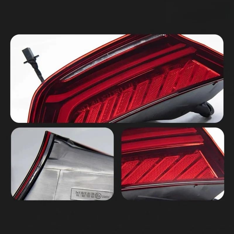 Lampa tylna zespolona Pasuje do Audi A7 2012-2018 Zestawy tylnych świateł zmodyfikowane za pomocą diod LED płynącego światła skrętu tylnej lampy tylnej