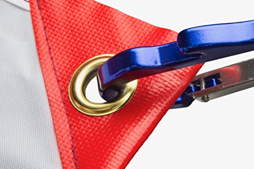 Dive Flag With Removable Stiffening Pole - 20” X 24” For Scuba Diving Spearfishing Freediving | Use With Float, Buoy, Boat, Flagpole | Us Legal Size Diver Down Boat Flag #TOP5