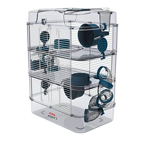 Zolux Rody 3 Trio Cage for Hamster, Mouse, Gerbil