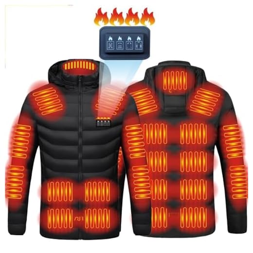 Abrigo con Calefacción 21 Zonas con Capucha y USB, Chaqueta Cálida for Hombres y Mujeres, Chaleco para Pesca, Motocicleta