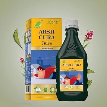 Arsh Cura Piles Relief Juice | Herbal Remedy For Piles Pain & Discomfort | 100% Ayurvedic Juice For Piles, Fistula & Hemorrhoids
