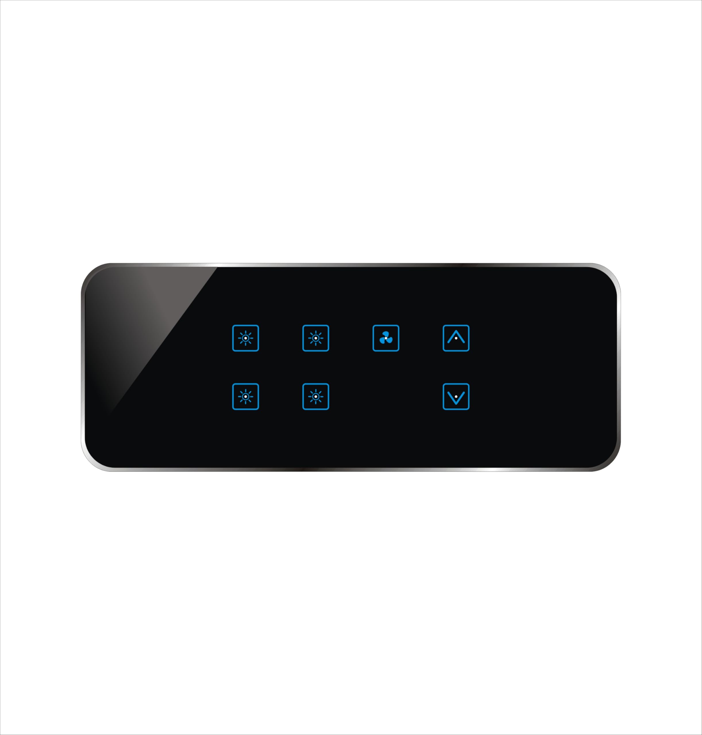 Carolight Remote Controlled Touch Switch Board of 8-Module Size