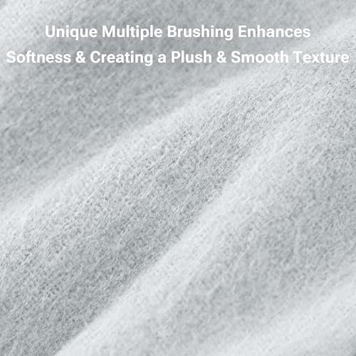 True North by Sleep Philosophy Cozy Flannel Warm 100% Cotton Sheet - Novelty Print Animals Stars Cute Ultra Soft Cold Weather Bedding Set, King, Tan/Blue Snowflakes 4 Piece