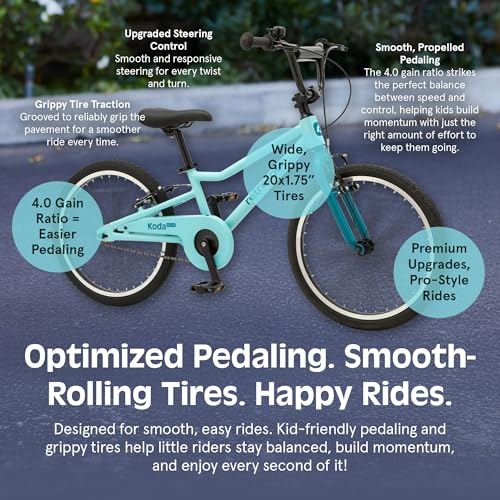 Image of Retrospec Koda Plus Kids Bike for Boys & Girls Ages 6-8 Years - Children's Bicycle, Adjustable Seat & Handlebars