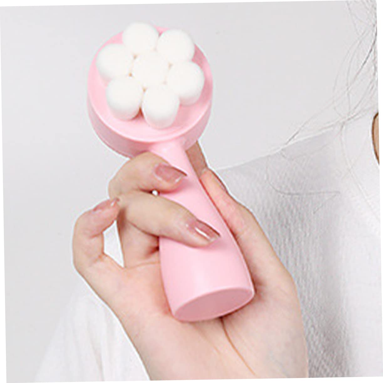 PACKOVE Face Scrubber Brush Double Sided Soft Facial Cleansing Tool for Deep Cleansing Gentle Exfoliation Blackhead Removal and Facial Massage Skin Friendly and Durable