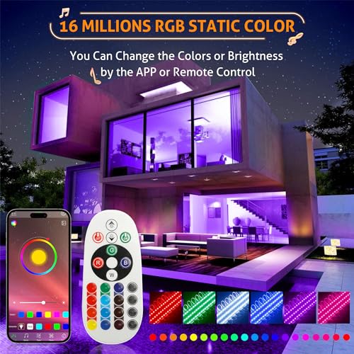 Luces LED RGB impermeables para letreros WICHEMI 120 pies miniatura 3