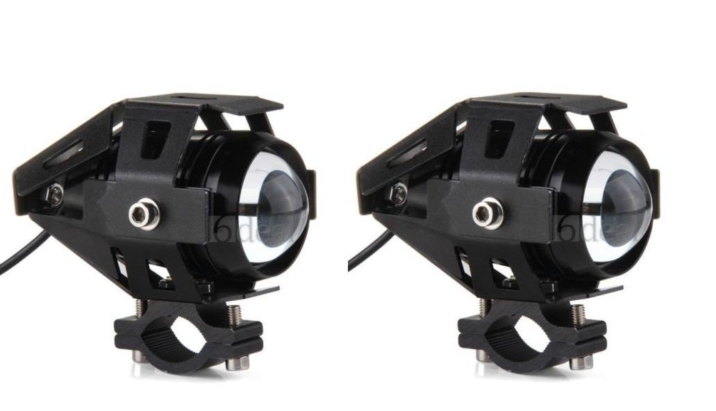 LEEBO U5 LED Super Power Spot Beam Light Fog Lamp for Royal Enfield 500 Twinspark (Black, Set of 2)