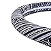 CAR PASS Flax Cloth Pretty Ethnic Style Universal Fit Steering Wheel Cover, Fit 14.5-15 inches for Vehicles,Cars,SUV,Vans (Black and White)