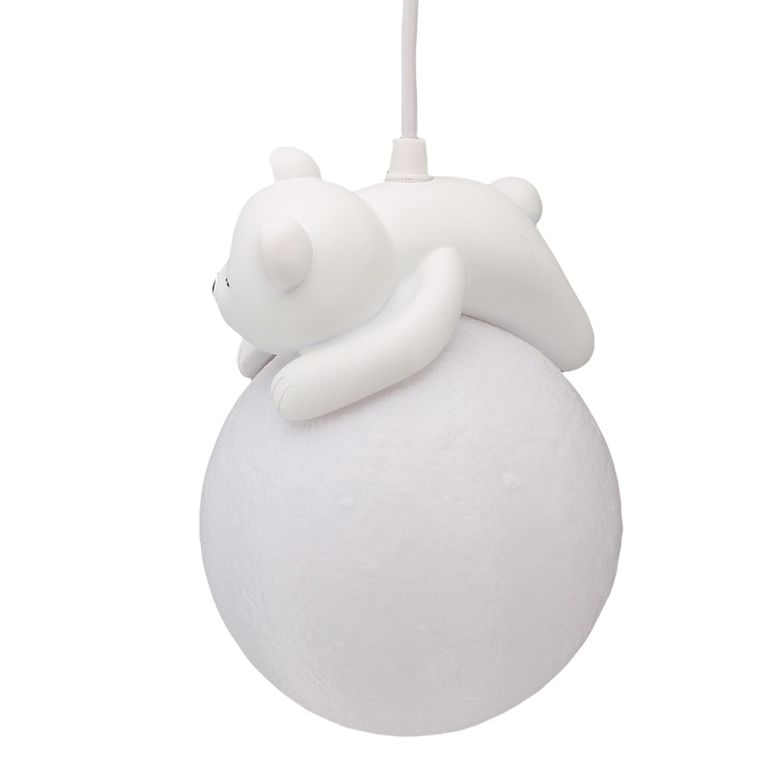 CHICIRIS Wisząca Bear Moon, Księżycowa z Nadrukiem 3D z Projektem śpiącego Niedźwiedzia do Sypialni Pokoju Dziecięcego Cafe Hotel